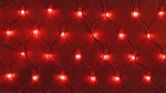 Светодиодная электрогирлянда-сетка, 230В, IP44, 1.2*2.5м, красные светодиоды, черный провод