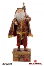 Санта Клаус на коробке для подарков декоративный