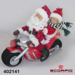Дед Мороз со Снегурочкой на мотоцикле