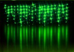 Светодиодная электрогирлянда (ICICLE), зеленый цвет, 230В, 100 диодов, ІР 44, размер: 2м*0,7м, без провода питания