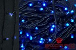 Cветодиодная электрогирлянда, голубой цвет, без провода питания, 18м