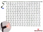 Cветодиодная электрогирлянда-шторка, 230В, 300 оранжевых светодиодов, ІР 44, размер: 2м*1,5м