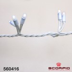 Светодиодная электрогирлянда-ежик, белый цвет, без провода питания, 12м/120П