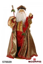 Санта Клаус с посохом декоративный
